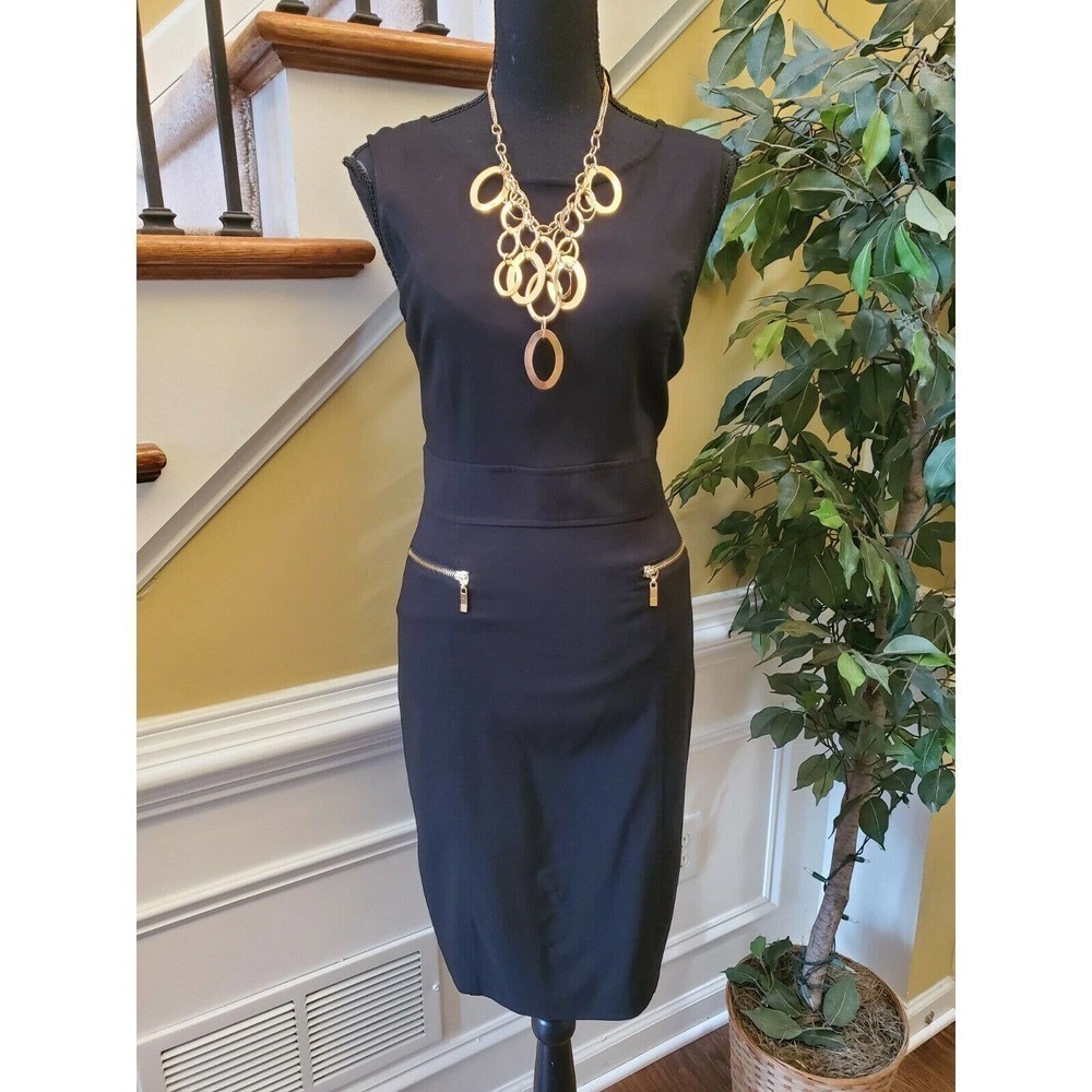 STYLE & CO Black Shift Dress Size 6